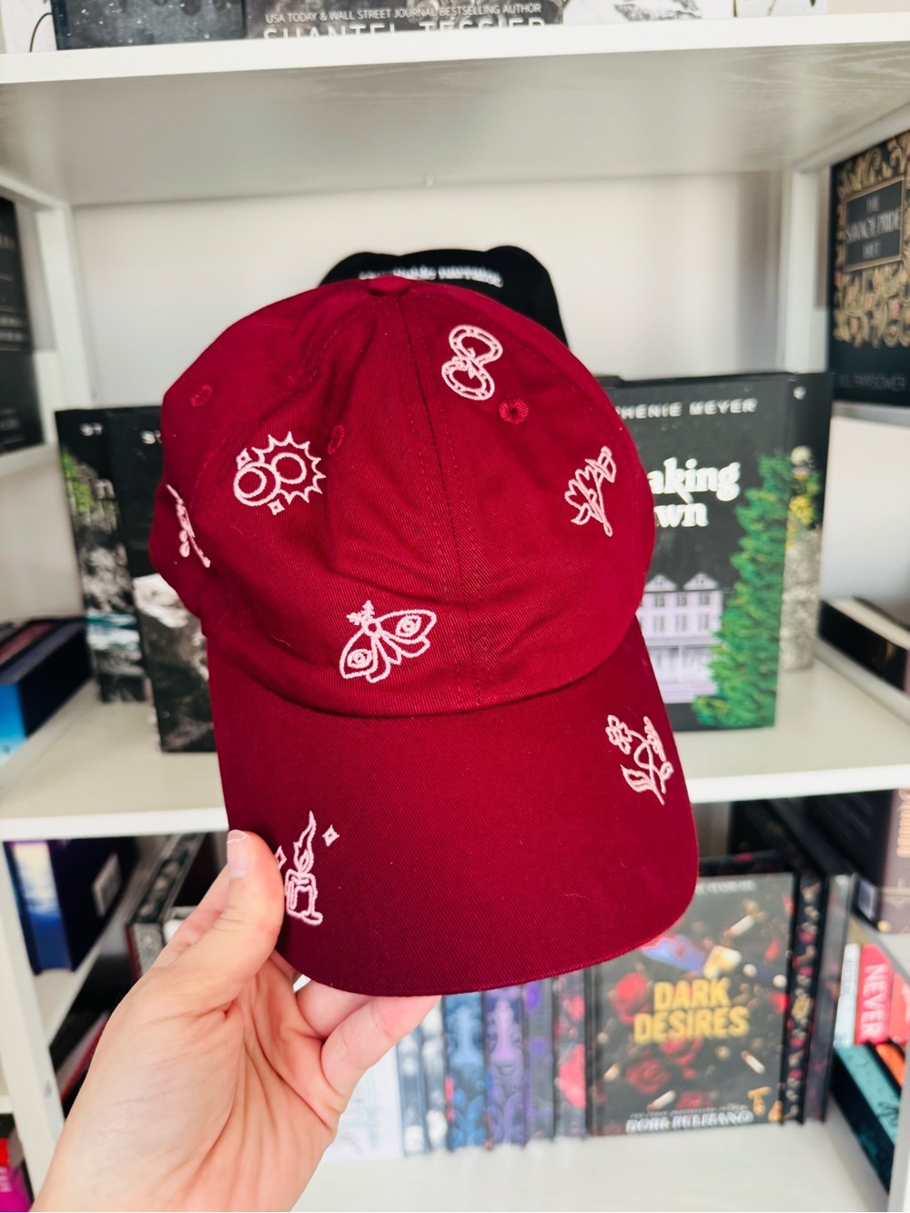 Allurial Bookish Trope Maroon Red Hat Books Reading